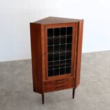 Vitrine vintage | Meuble d'angle | Années 1960 | Danois (2)