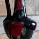 Night blue and pink smooth glazed ceramic vase pitcher soliflore.