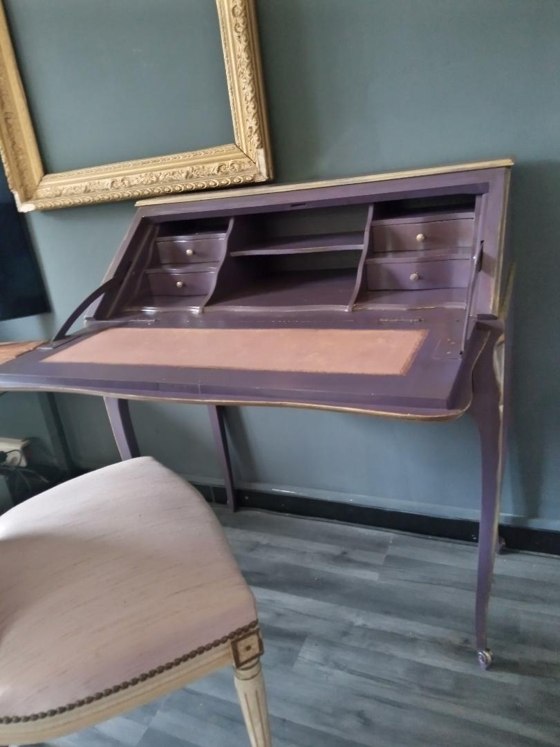 Secretary patinated Louis XV style