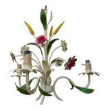 Lustre vintage  "fleurs et épi de blé"