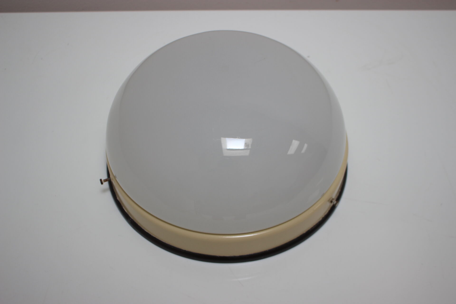 Midcentury glass ceiling lamp