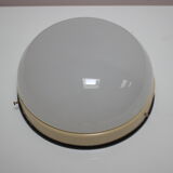 Midcentury glass ceiling lamp