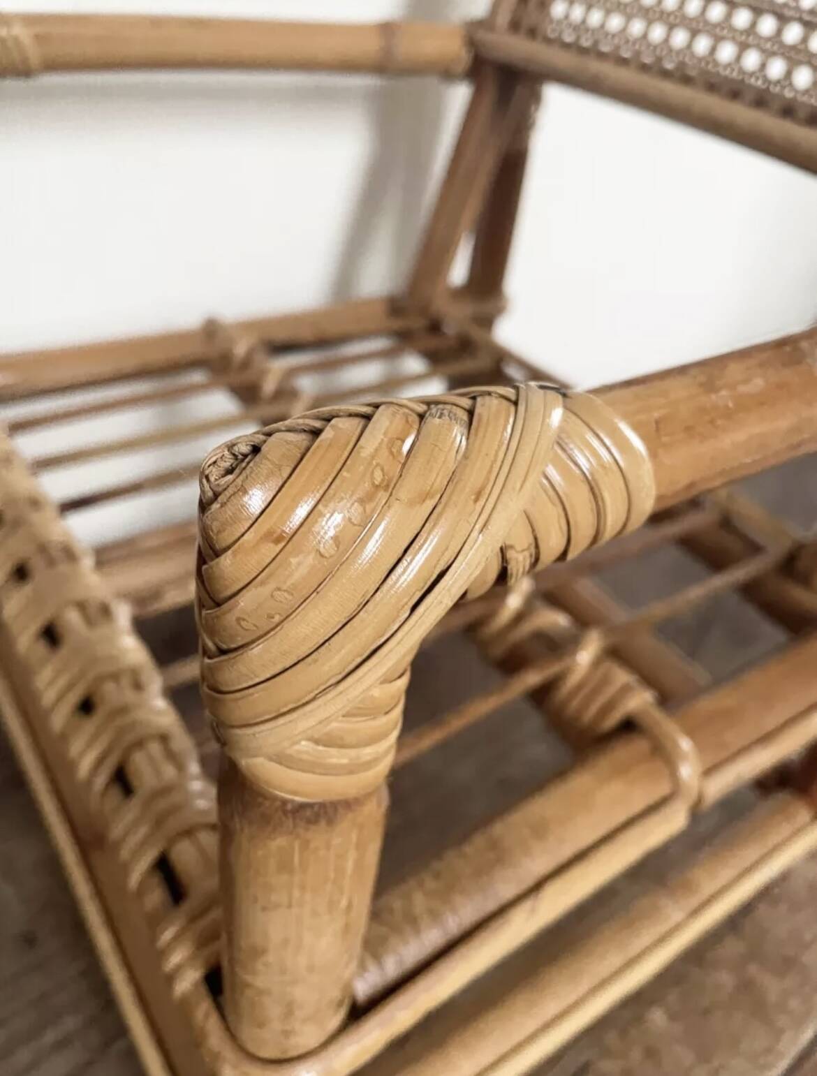 Children's rattan armchair