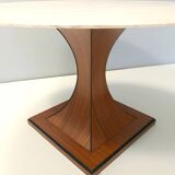 Dining Table with a Portuguese Pink Marble Top in the style of Carlo De Car