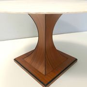 Dining Table with a Portuguese Pink Marble Top in the style of Carlo De Car