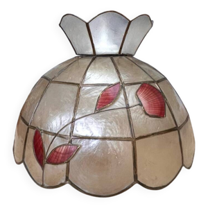 Suspension en nacre feuilles