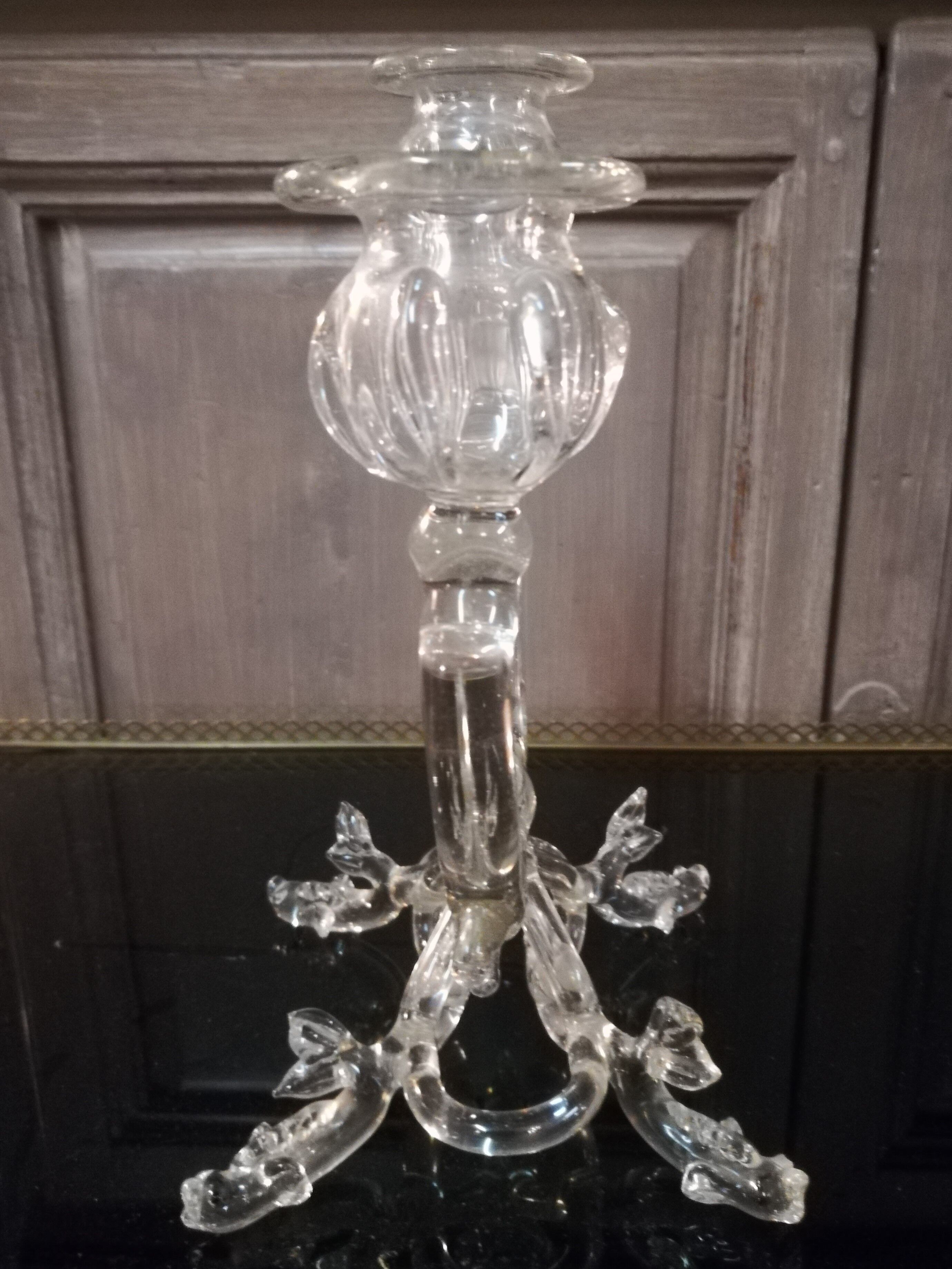 Pair of Murano blown glass chandeliers