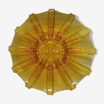 Amber glass dish