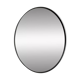 Round mirror 75cm in diameter with a black frame.