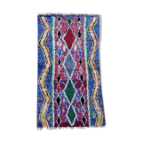 Authentic Moroccan Berber carpet kilim boucherouite 205X120 cm T46202