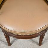Fauteuil de Bureau Pivotant en Hêtre, style Louis XVI – Fin XIXe