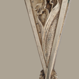 Art Nouveau wall light in gilded bronze - Frosted glass tulip - Period 1900