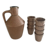 Accolay pitcher and cups