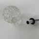Set of 3 vintage glass pendant lamps