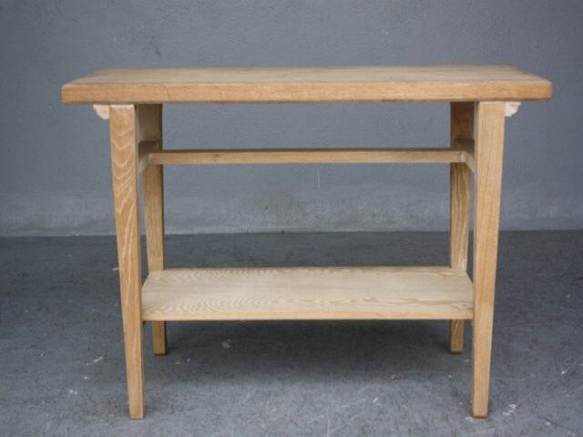 Console 4 feet in style 1940-coloured cerused oak