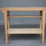Console 4 feet in style 1940-coloured cerused oak