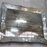 Venetian distressed mirror 78x61cm