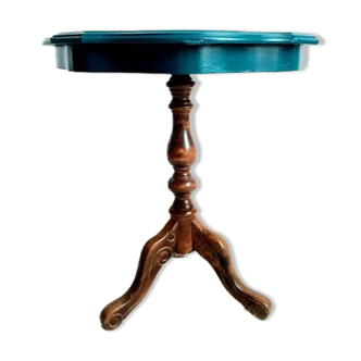 Vintage painted wooden pedestal table