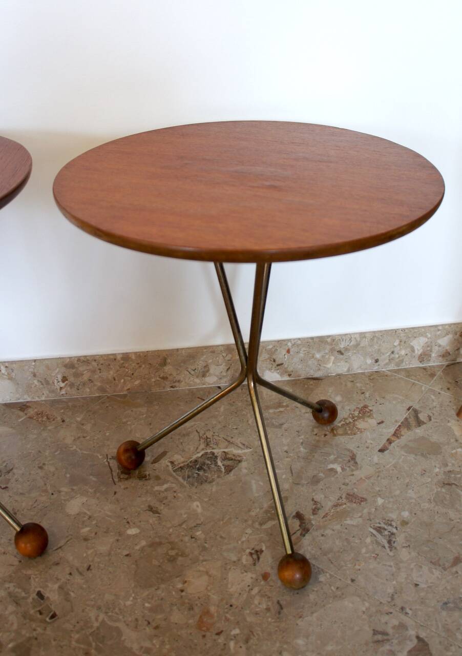 Guéridons Scandinave Vintage Albert Larsson Édition Alberts Tibro 1950 1960