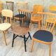 Set of 12 wooden Bistro chairs