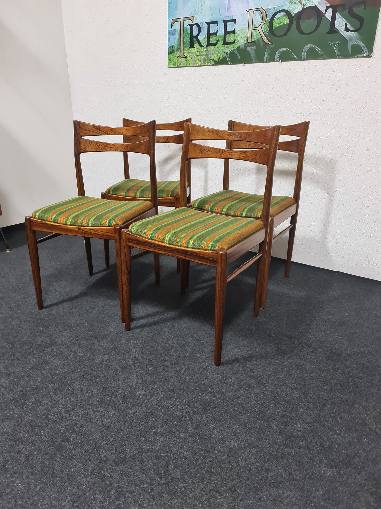 Chaises à manger en palissandre