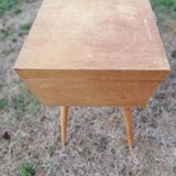 Wooden worker vintage compass feet