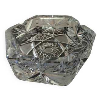 Cendrier en cristal de Bohéme années 70.