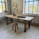 Table de ferme travail pin 1950 220cm