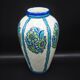 Charles Catteau vase, Kéramis Boch in tall ceramic Belgium Art Deco 1925
