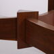 Brutalist round coffee table 1970s