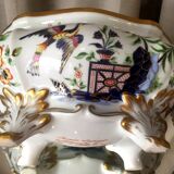 Soupière ou légumier en porcelaine peint a la maison le tallec paris france decor floral