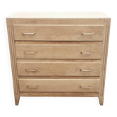 Vintage raw wood chest of drawers