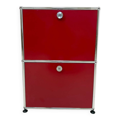 USM Haller « Rouge rubis » – Bout de canapé (état neuf)