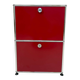 USM Haller "Ruby Red" – Side table (as new condition)