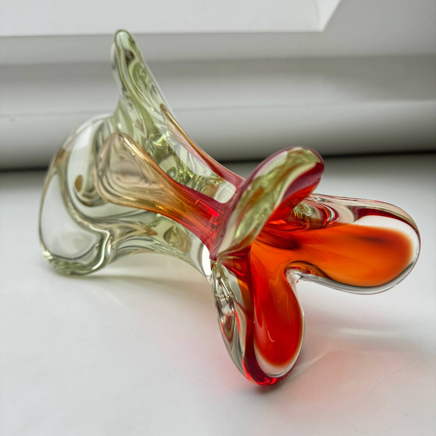 Large art vase Val Saint Lambert