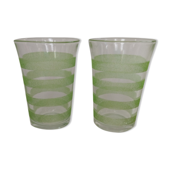 Two VHF granita glasses