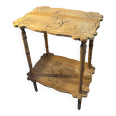 Table d’appoint à décor floral