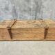Coffre ancien table basse XIXe siècle 57x152 cm