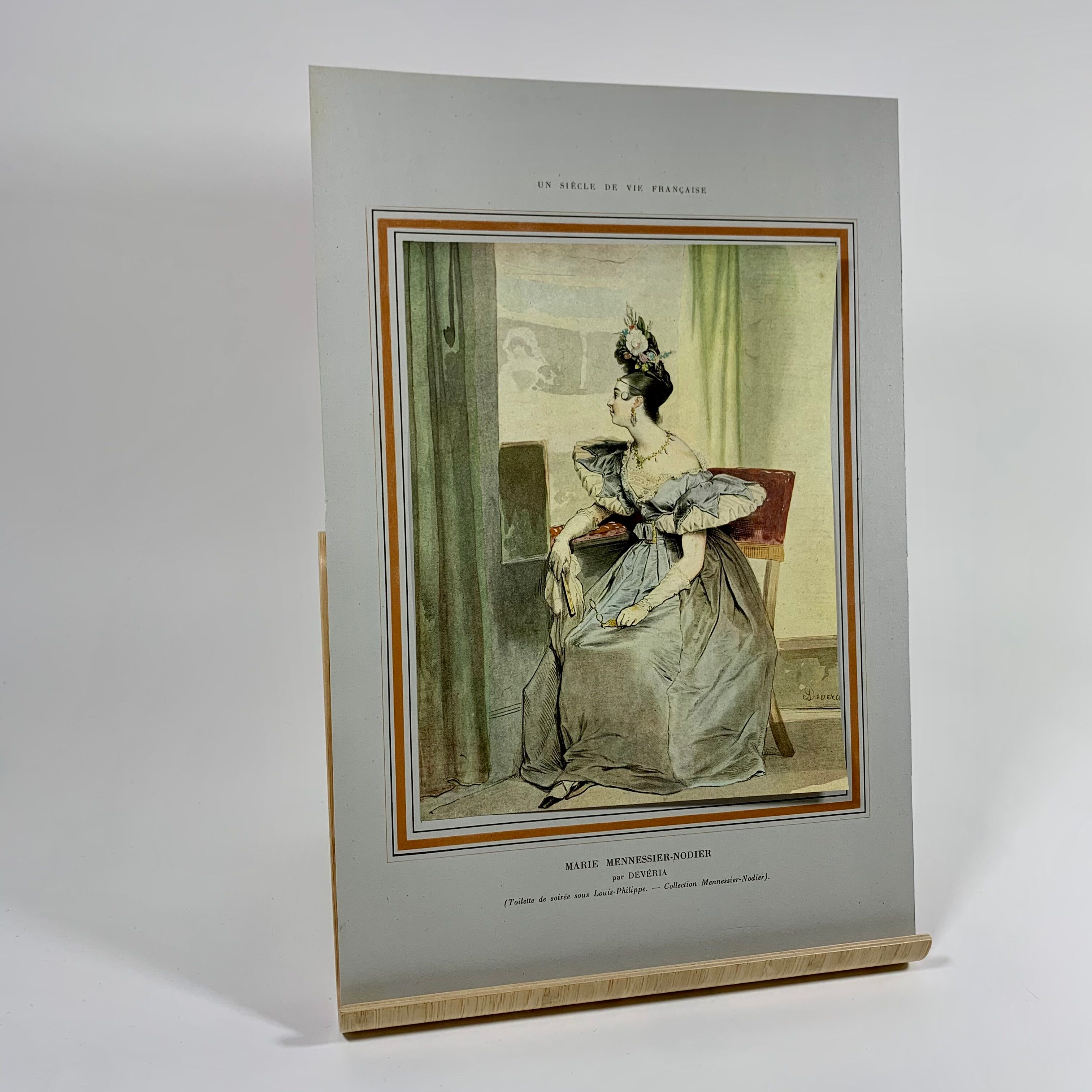 Poster fixed on paper after Achille Devéria