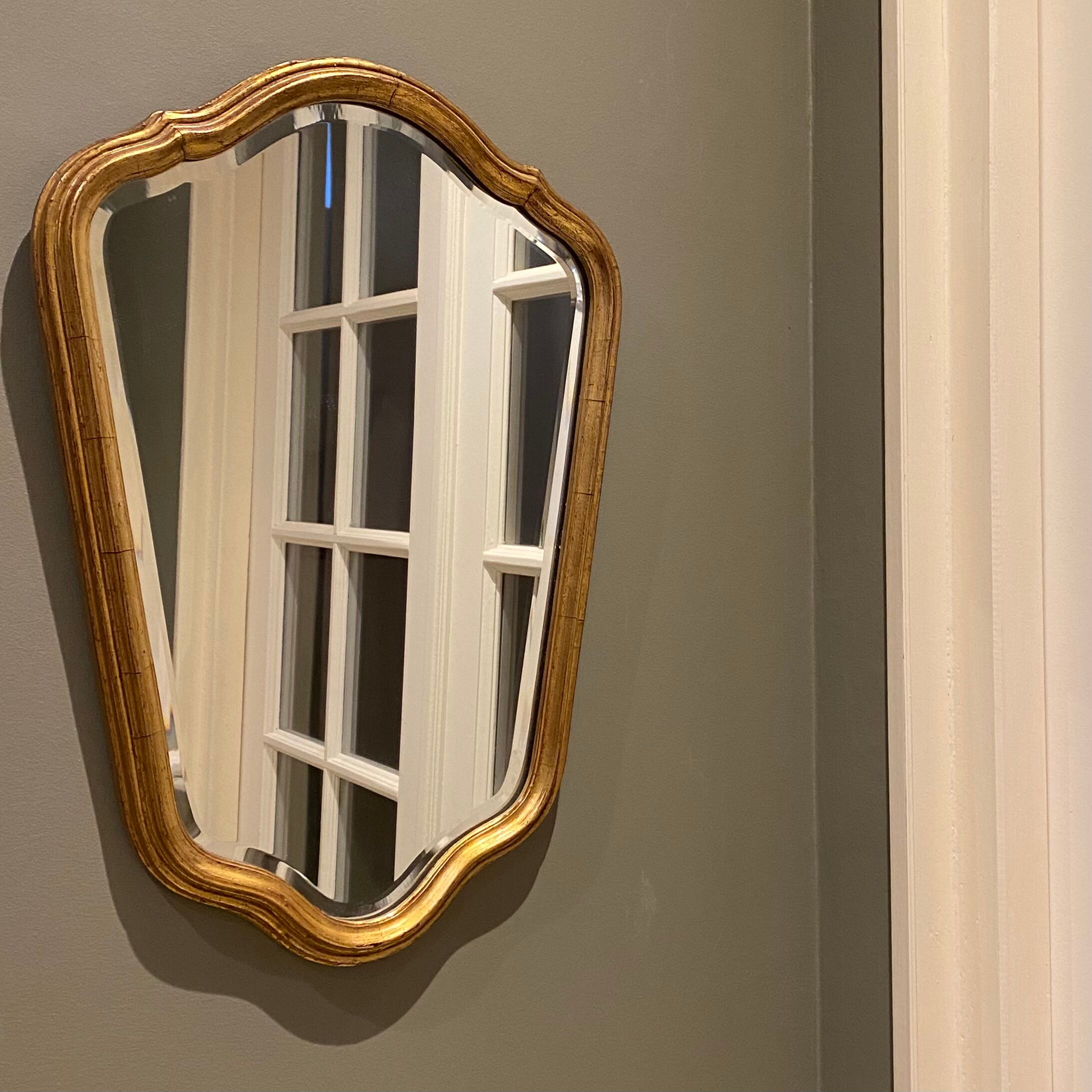 Golden mirror  - 52x32cm