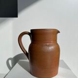 Handmade stoneware pitcher below H: 20cm