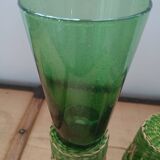 4 orangeade glasses with braided base