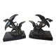 Pair of vintage paradise bird bookends