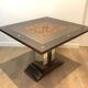 Art Deco centre table with a mirrored eglomisé top in the style of Jules Leleu and Max Ingrand.