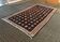 Old black anatolian oushak kilim rug with colorful patterns 305 X 173 cm