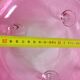 Vintage glasses service cup pink for 7 with service bowl