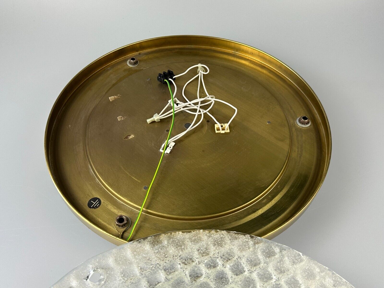 60s 70s Plafoniere ceiling lamp by Fischer Leuchten Germany Space Age