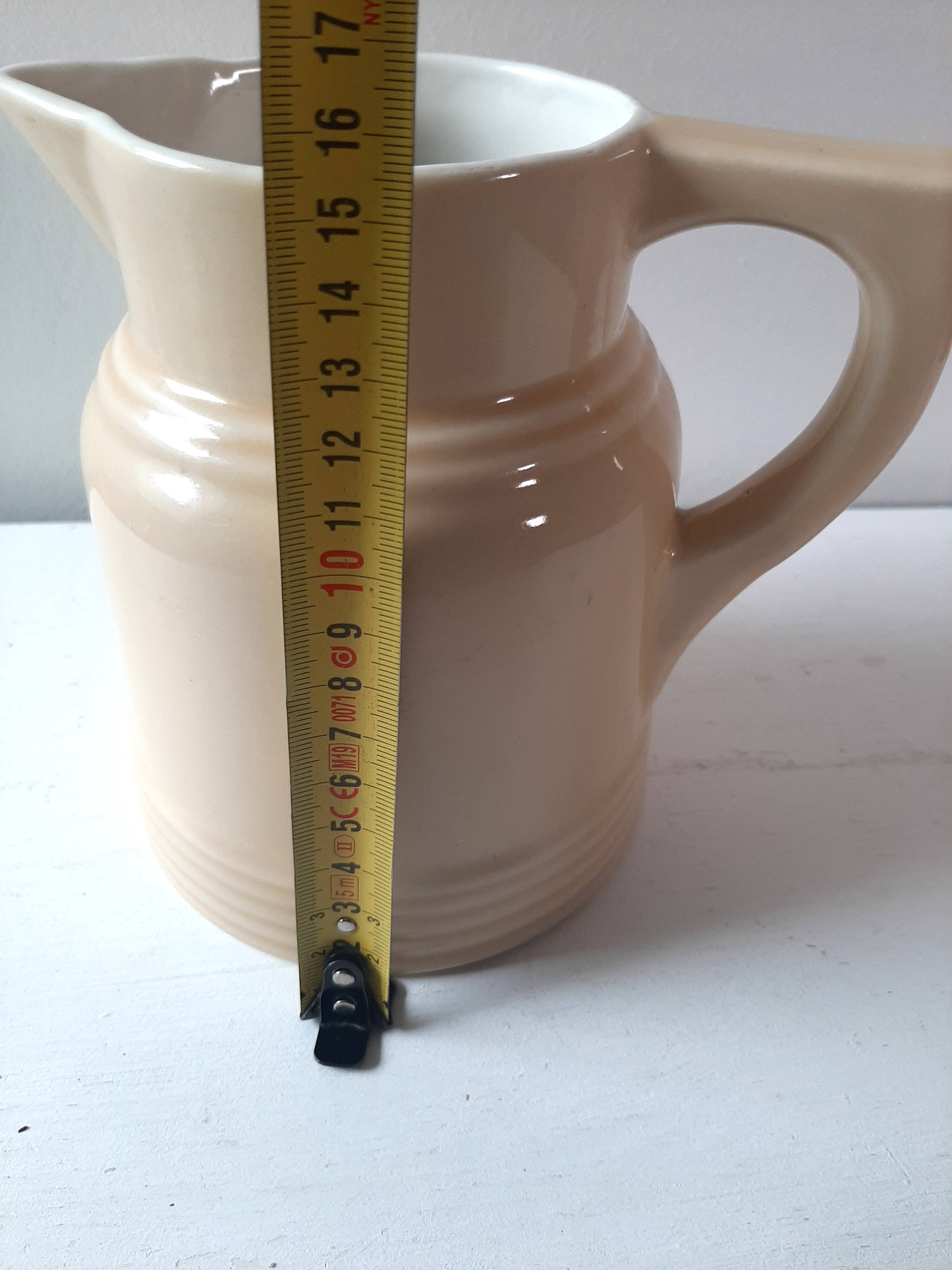 Pitcher in cream color