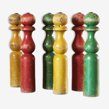 set of 6 skittles in old colors