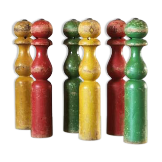set of 6 skittles in old colors